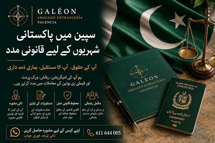 abogado extranjería pakistaníes en Valencia